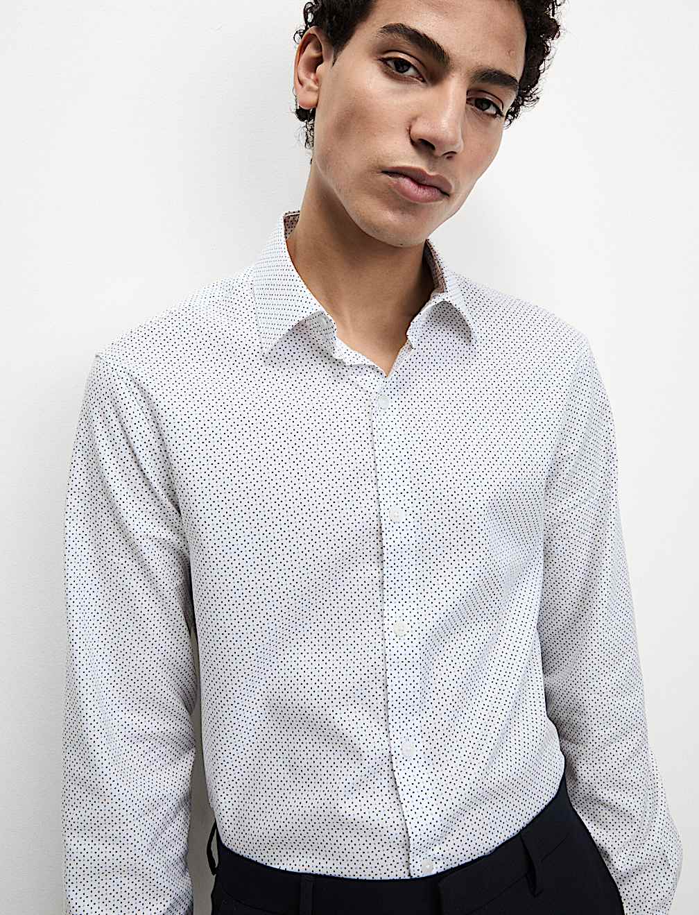 Regular Fit Easy Iron Pure Cotton Printed Shirt