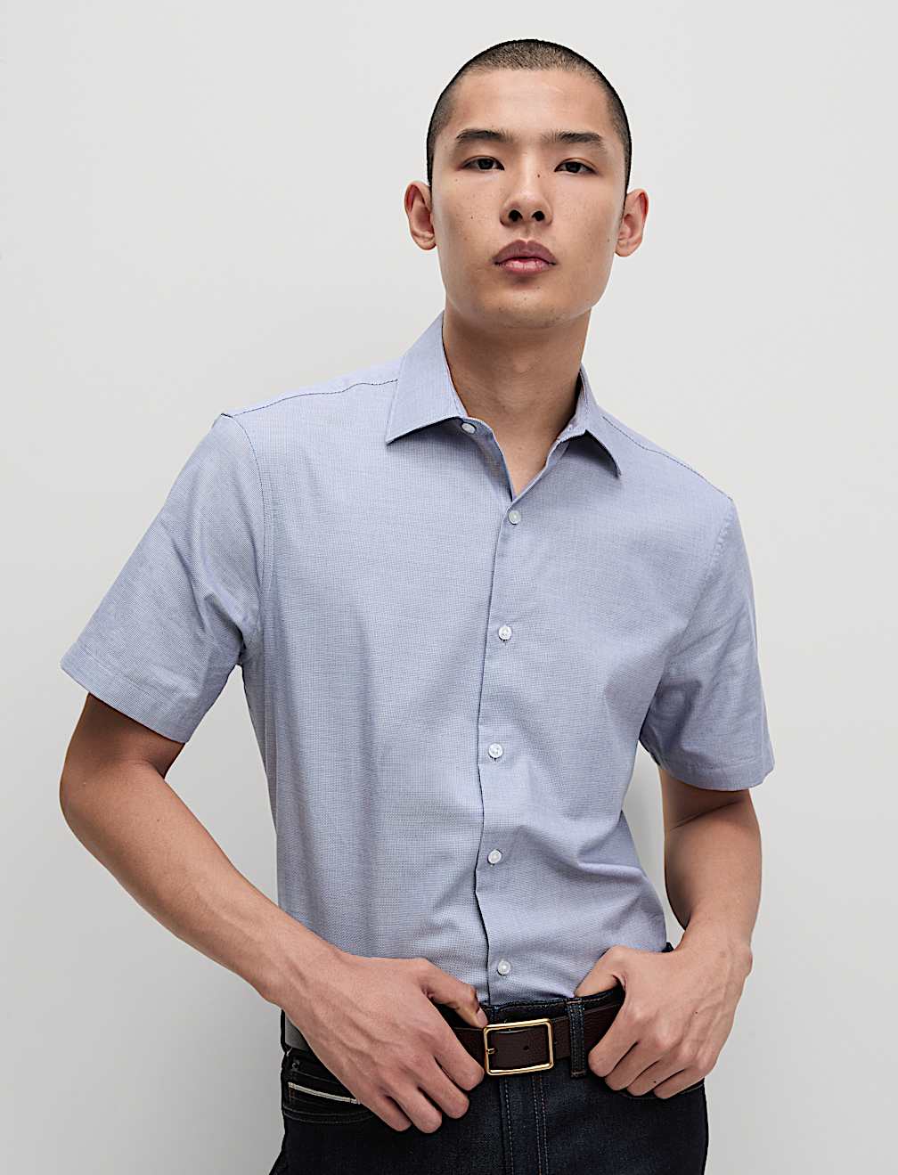 Regular Fit Easy Iron Pure Cotton Shirt