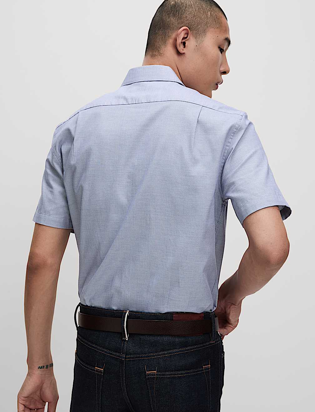Regular Fit Easy Iron Pure Cotton Shirt