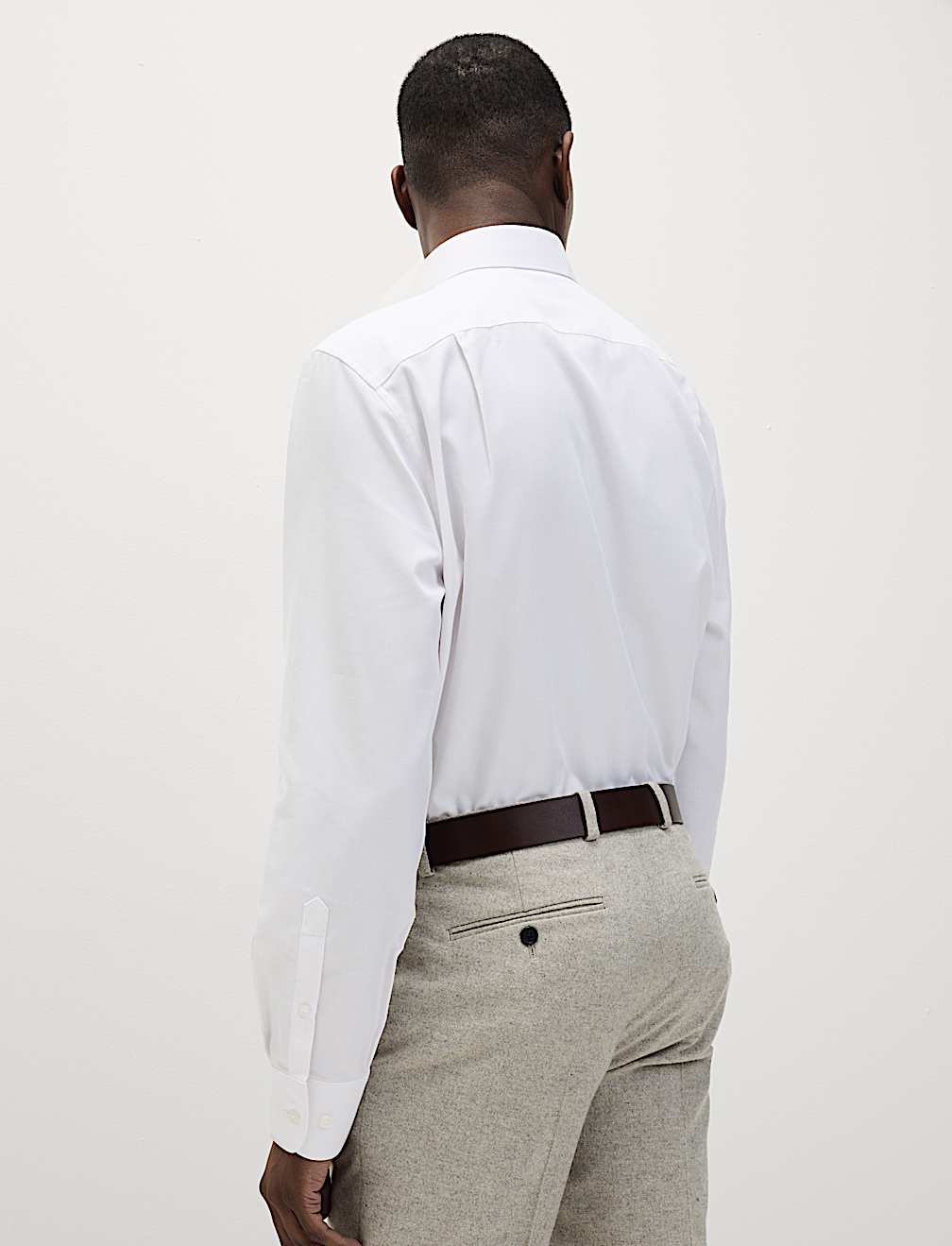 4pc Regular Fit Easy Iron Shirt and Tie Set