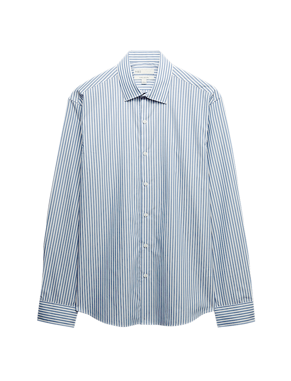 Regular Fit Easy Iron Pure Cotton Striped Shirt