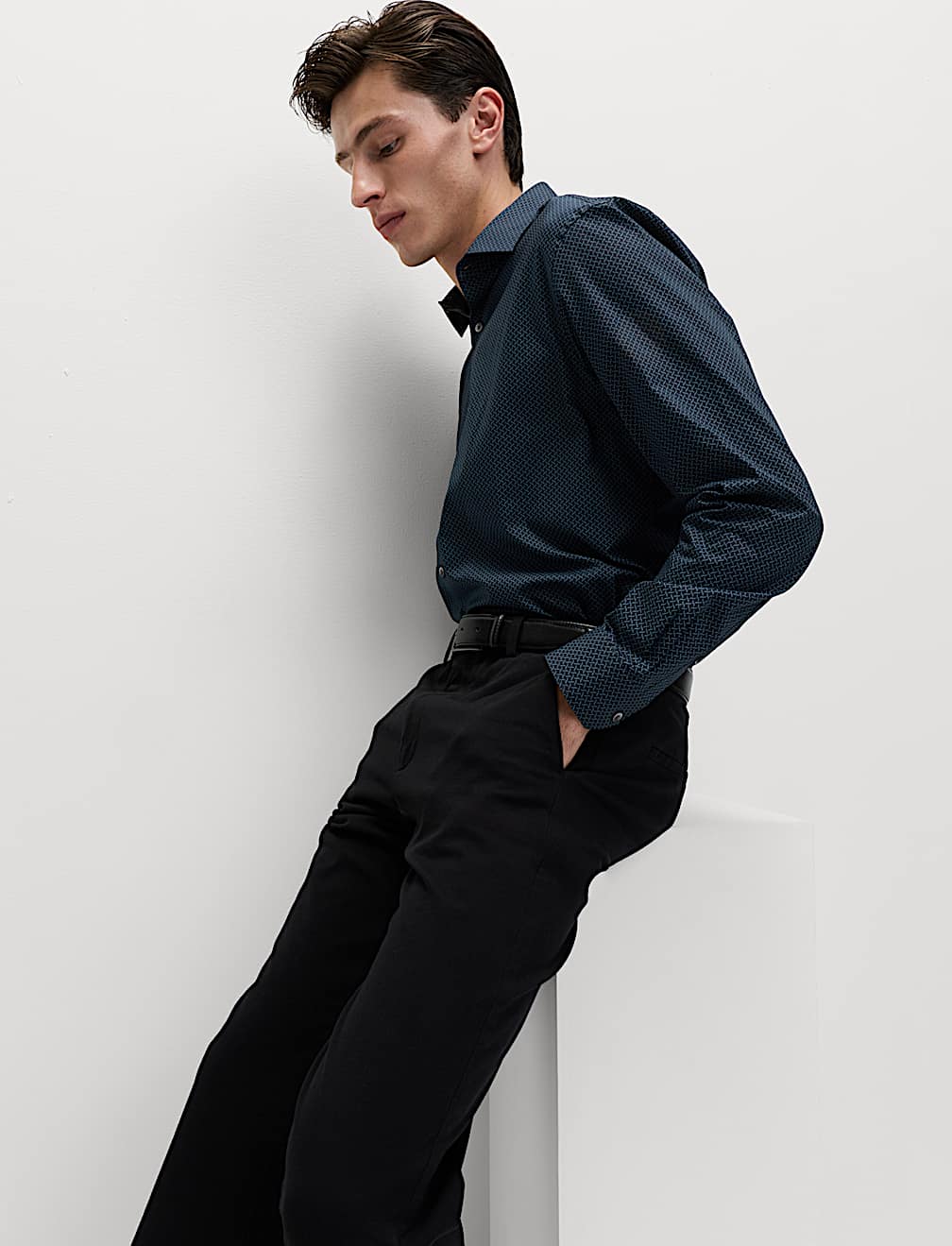 Regular Fit Pure Cotton Printed Shirt