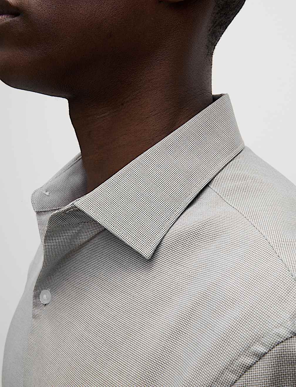 Regular Fit Easy Iron Pure Cotton Textured Shirt