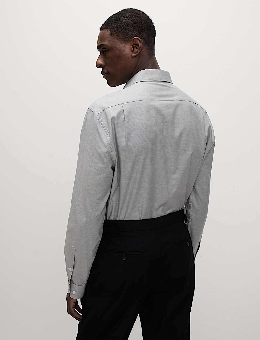 Regular Fit Easy Iron Pure Cotton Textured Shirt