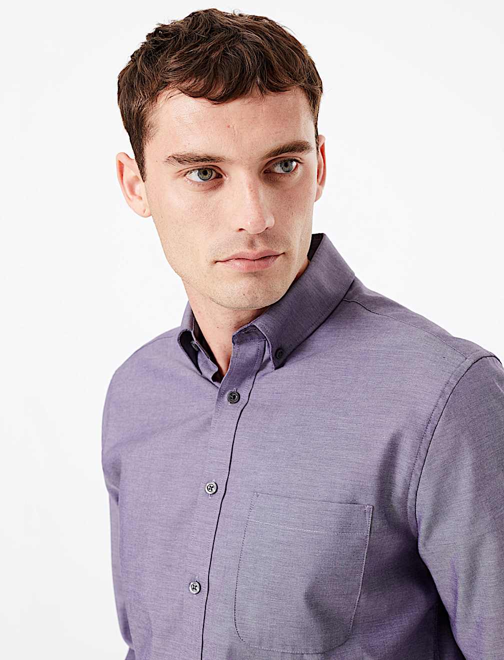 Tailored Fit Pure Cotton Oxford Shirt