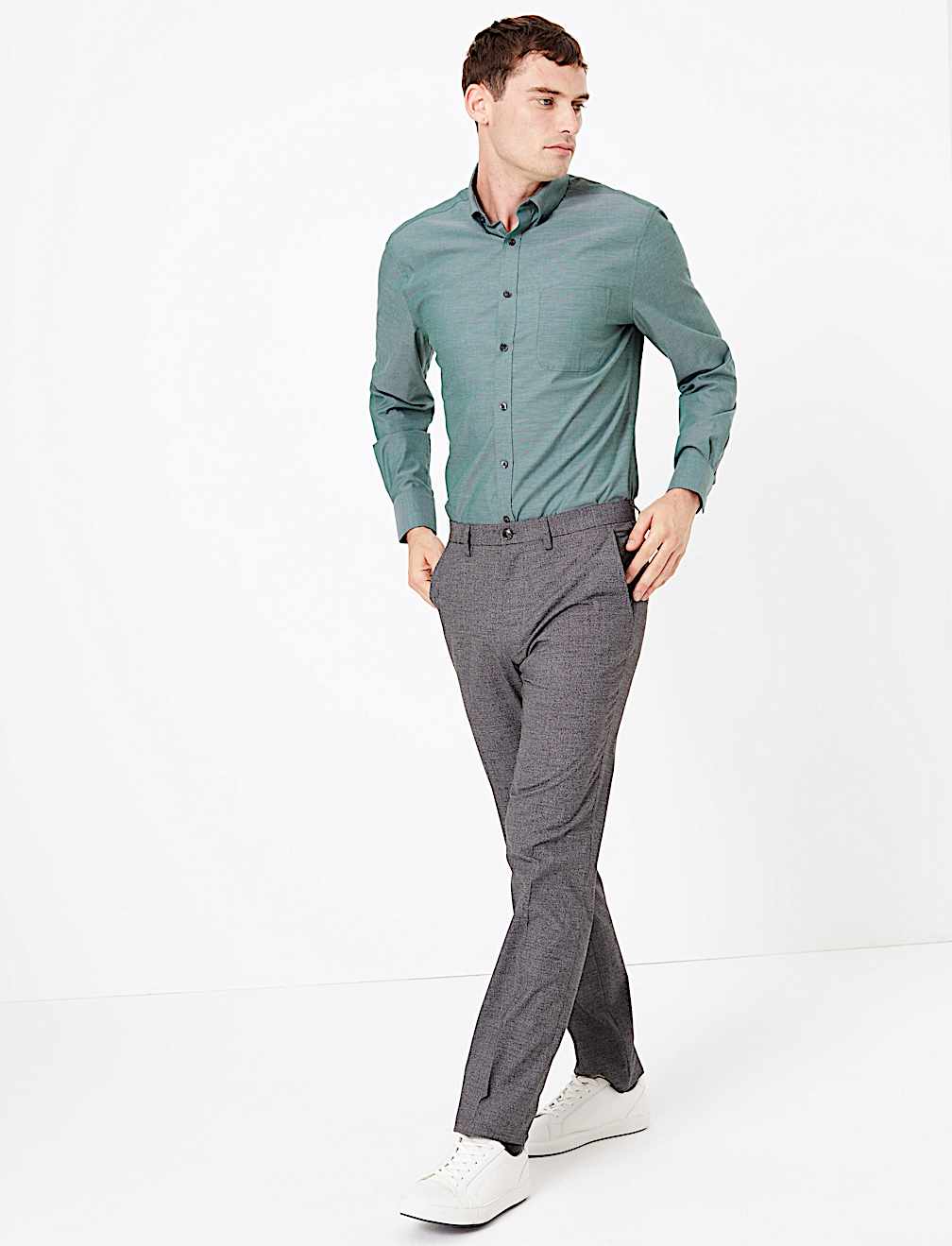Tailored Fit Pure Cotton Oxford Shirt