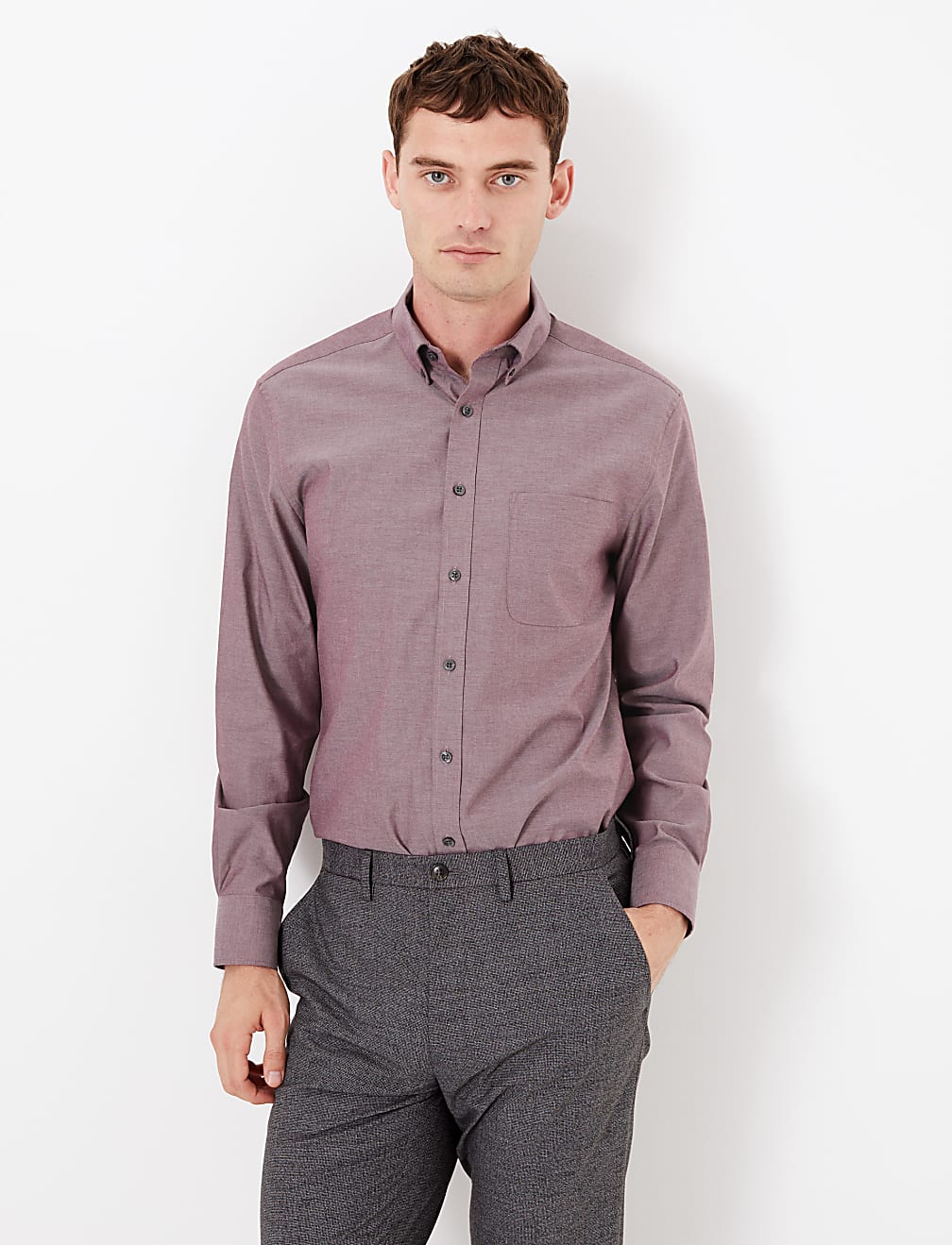 Tailored Fit Pure Cotton Oxford Shirt