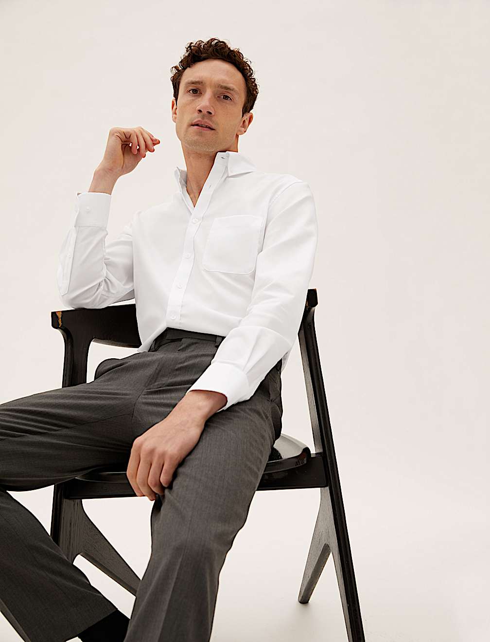 Tailored Fit Pure Cotton Oxford Shirt