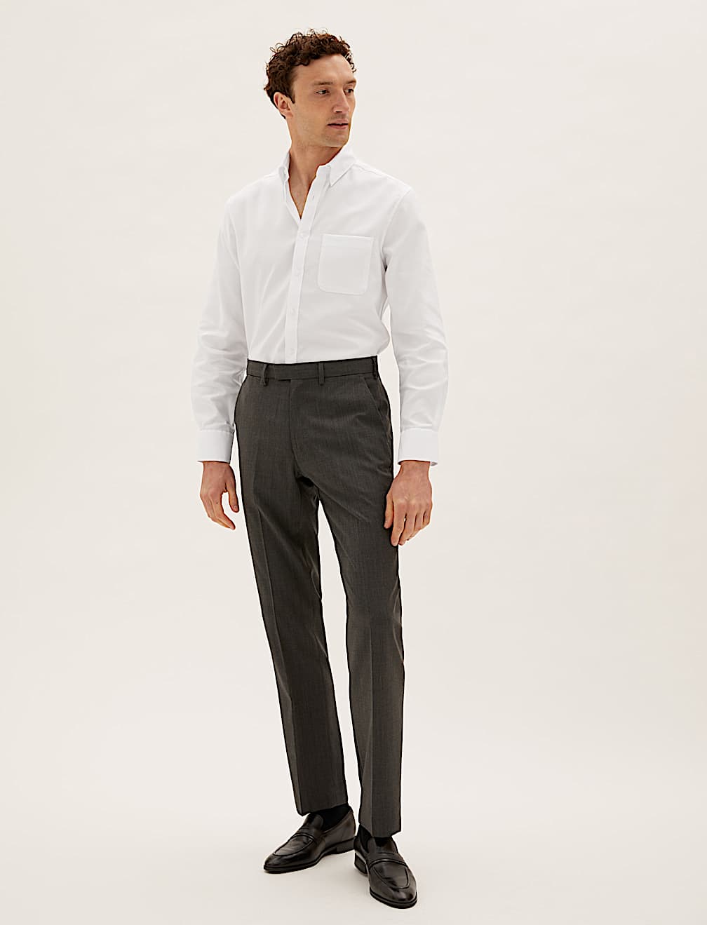 Tailored Fit Pure Cotton Oxford Shirt