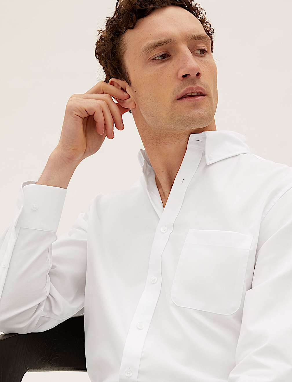 Tailored Fit Pure Cotton Oxford Shirt