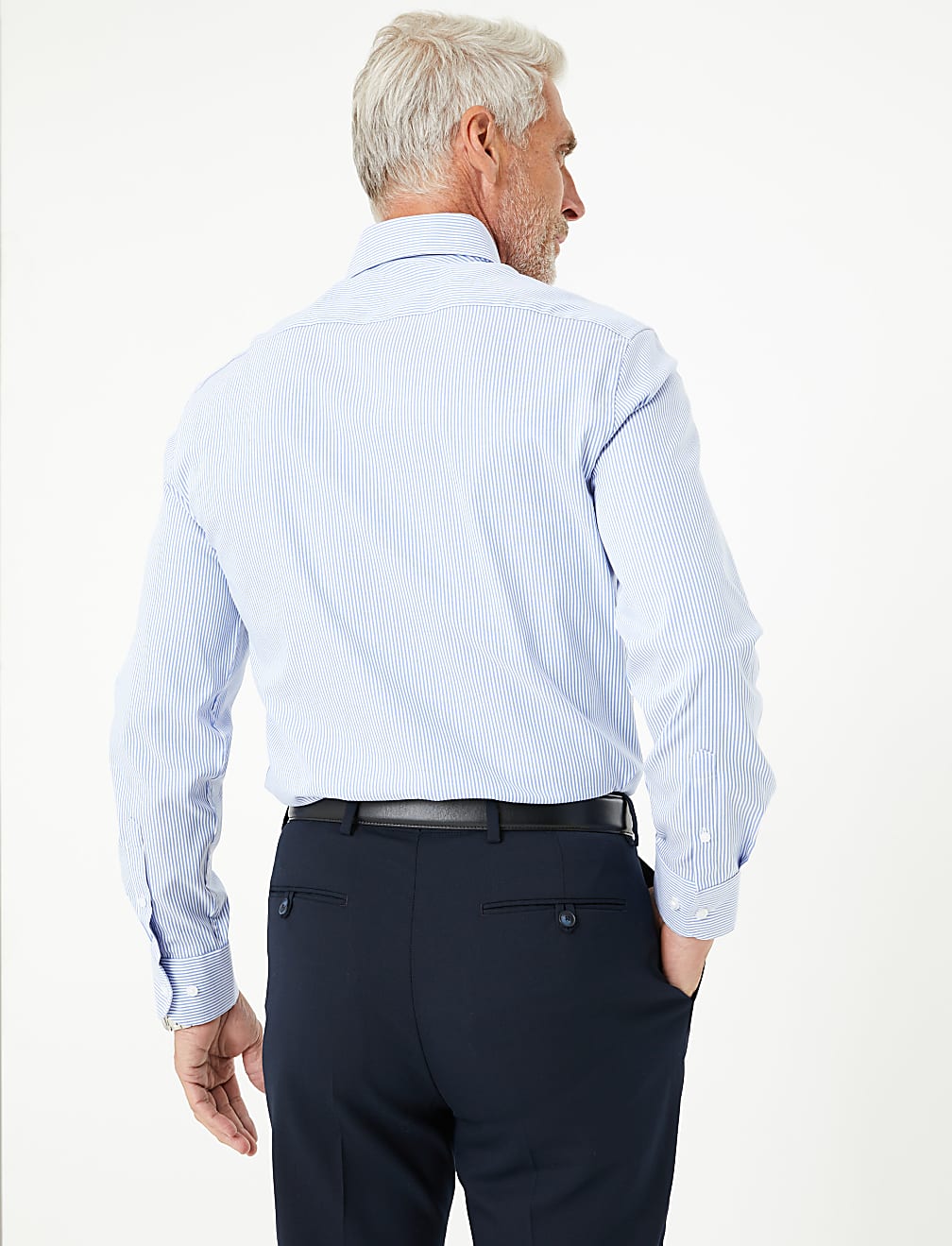 Tailored Fit Easy Iron Bengal Striped Shirt