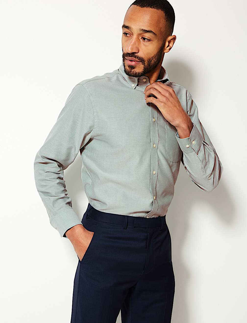 Pure Cotton Regular Fit Oxford Shirt