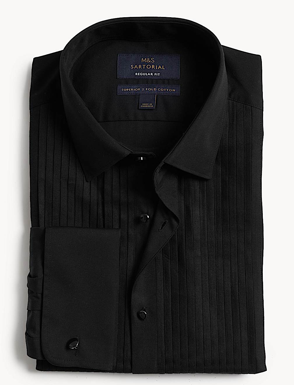 Regular Fit Luxury Cotton Double Cuff Dress Shirt