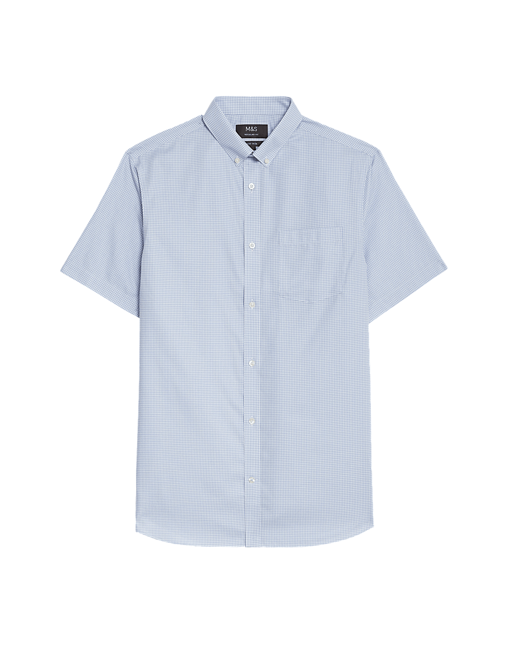 Regular Fit Non Iron Pure Cotton Gingham Shirt
