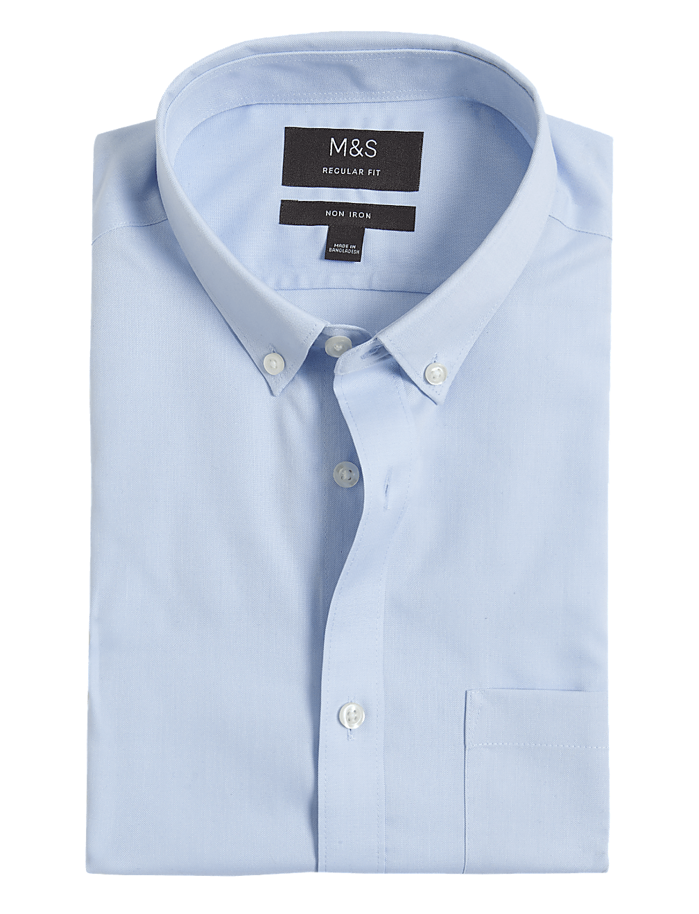 Regular Fit Non Iron Pure Cotton Oxford Shirt