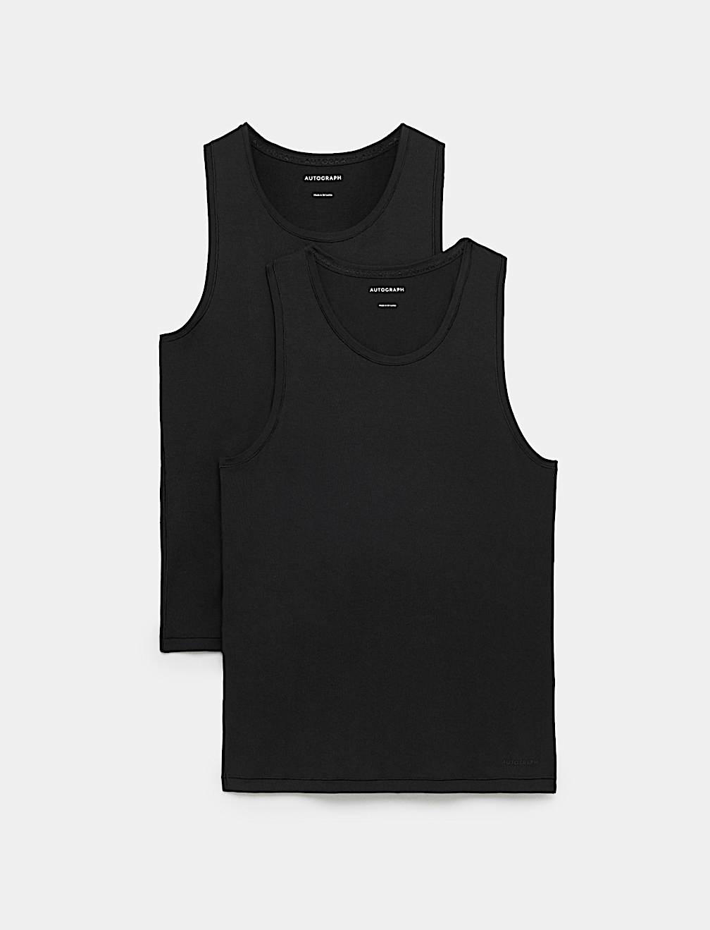 2 Pack Modal Rich 360 Flex Sleeveless Vest