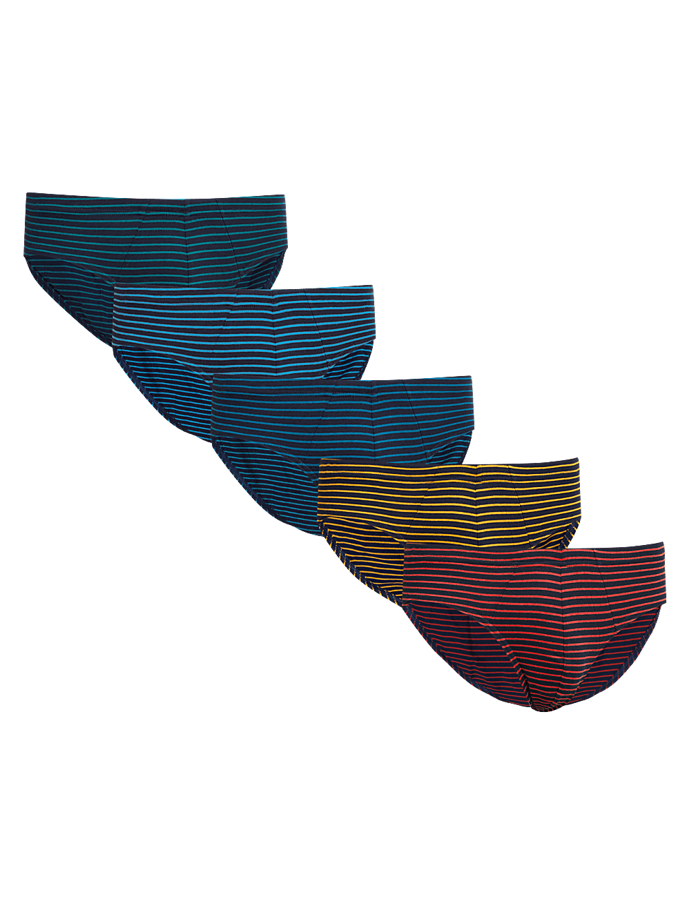 Pack of 5 Pure Cotton Regular Fit Briefs