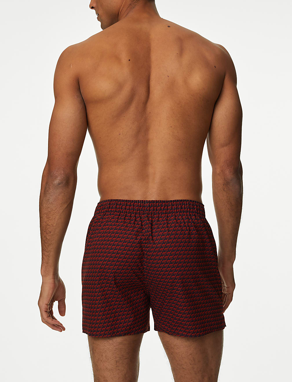 3pk Pure Cotton Animal Print Woven Boxers