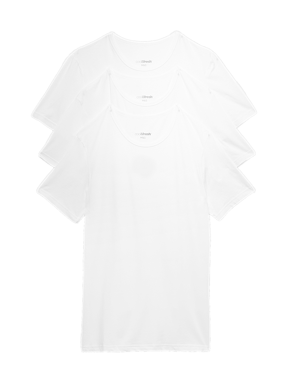 3 Pack Cotton Rich Cool & Fresh&trade; Vests