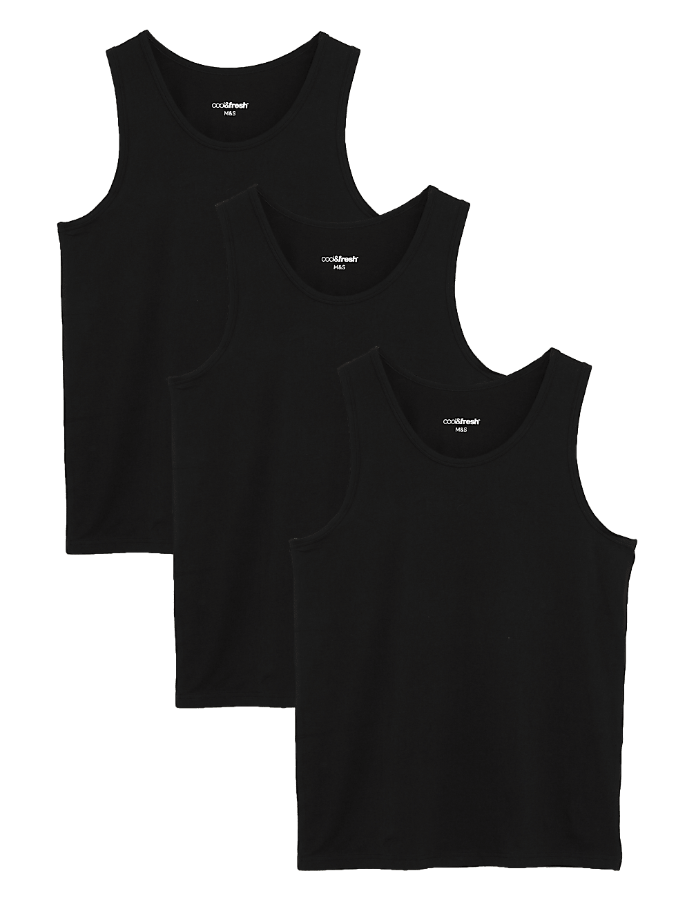 3pk Cool & Fresh™ Sleeveless Vests