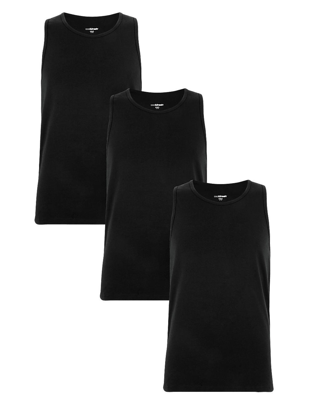 3pk Sleeveless Vests