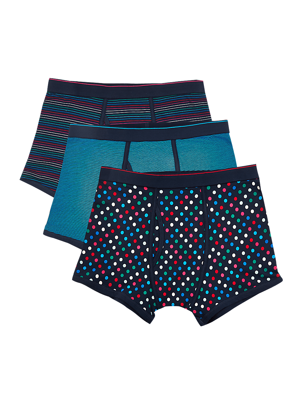 3 Pack Cotton Cool & Fresh™ Trunks
