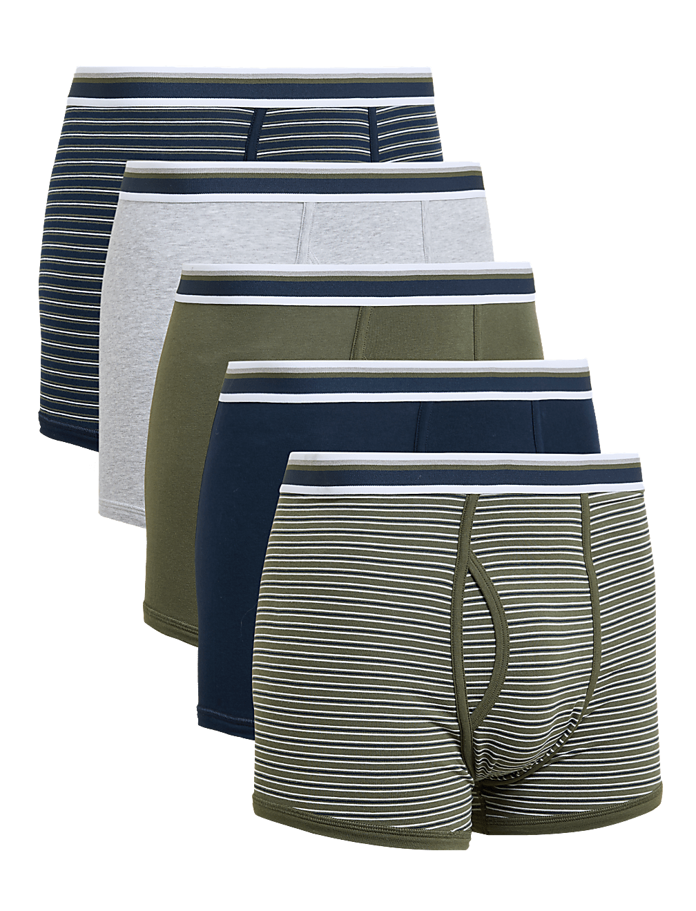 5pk Cotton Stretch Cool & Fresh™ Trunks