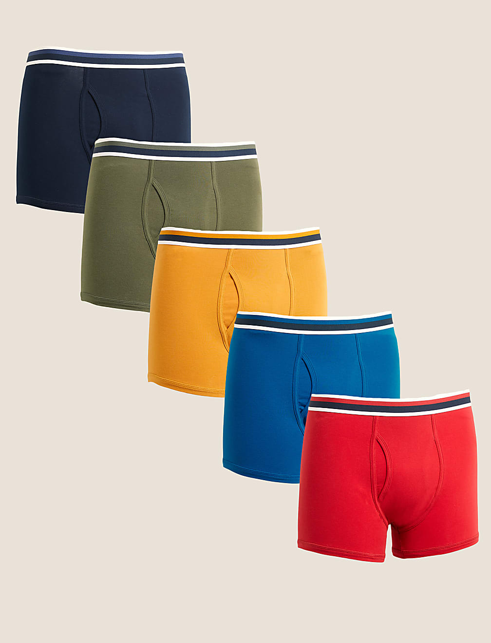 5pk Cotton Stretch Cool & Fresh™ Trunks