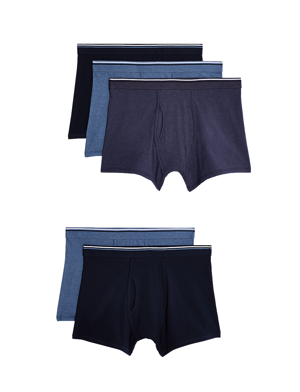 5pk Cotton Stretch Cool & Fresh™ Trunks
