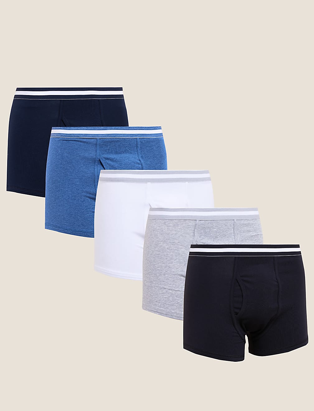 5pk Cotton Stretch Cool & Fresh™ Trunks