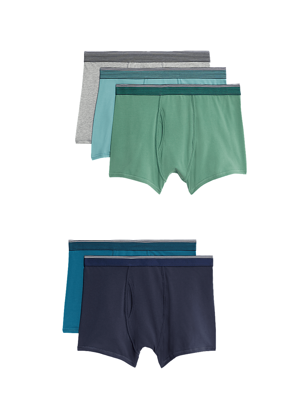5pk Cotton Rich Cool & Fresh™ Trunks