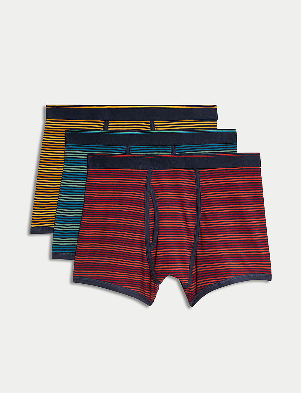 3pk Cotton Rich Cool & Fresh&trade; Striped Trunks