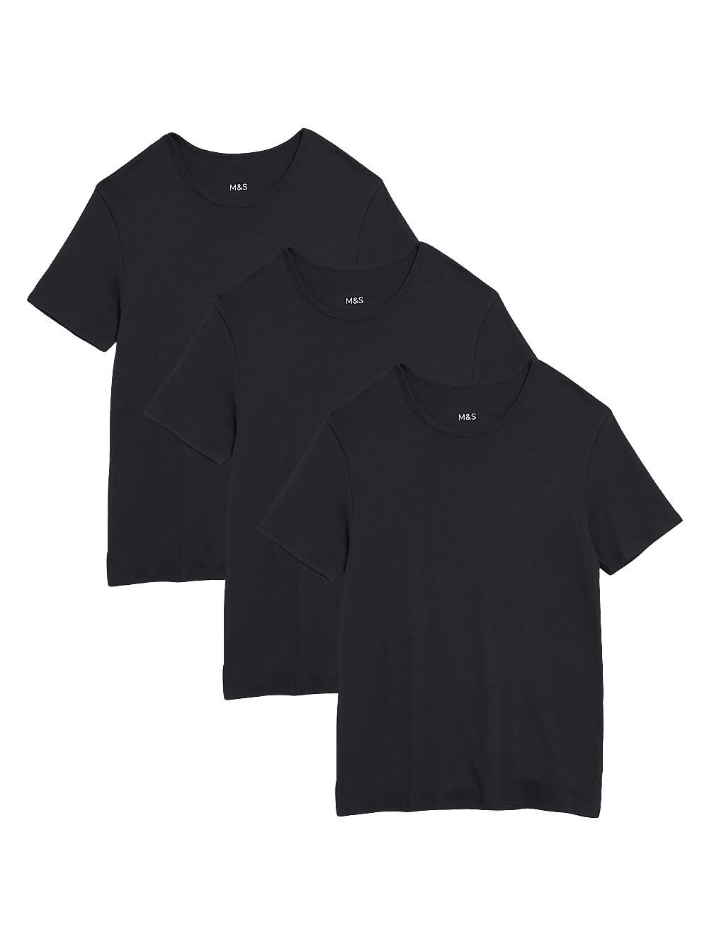 3pk Pure Cotton T-Shirt Vests