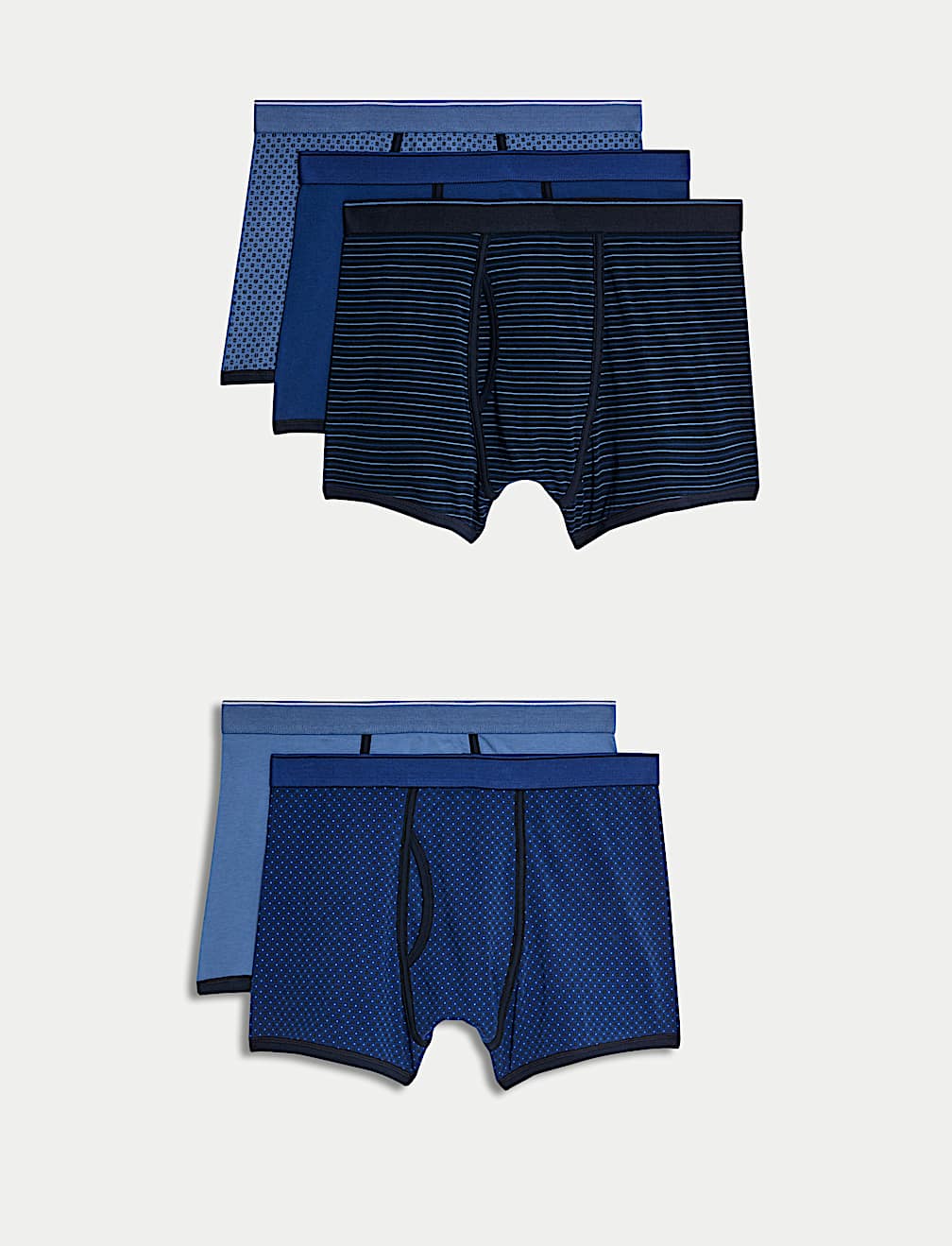 5pk Cotton Stretch Cool & Fresh™ Trunks
