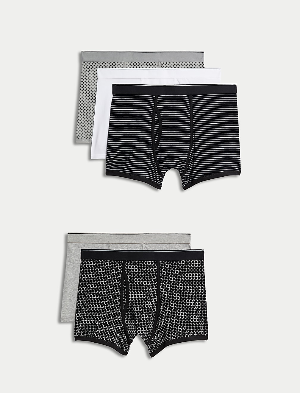 5pk Cotton Stretch Cool & Fresh™ Trunks