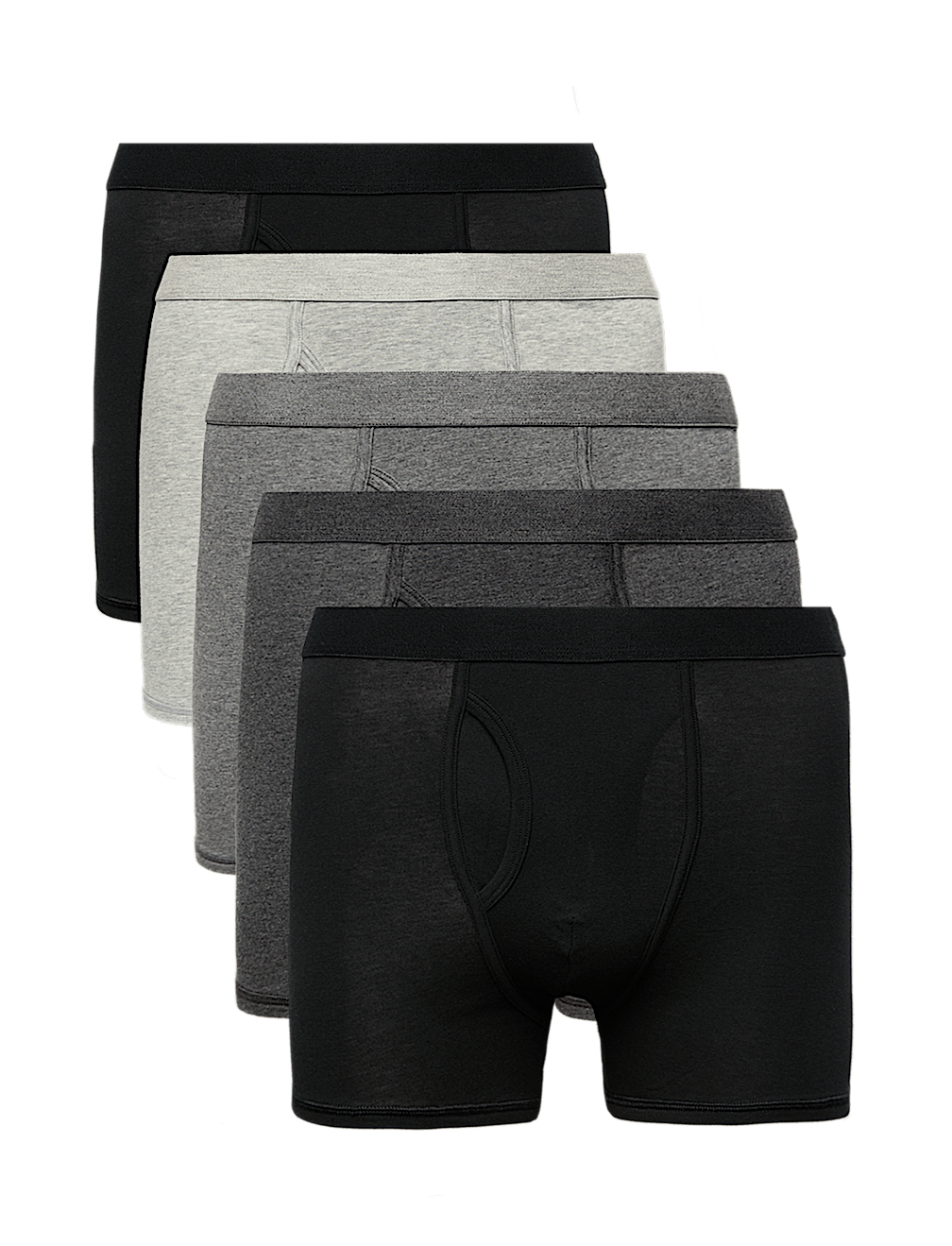 5 Pack Cotton Stretch Cool & Fresh&trade; Marl Trunks
