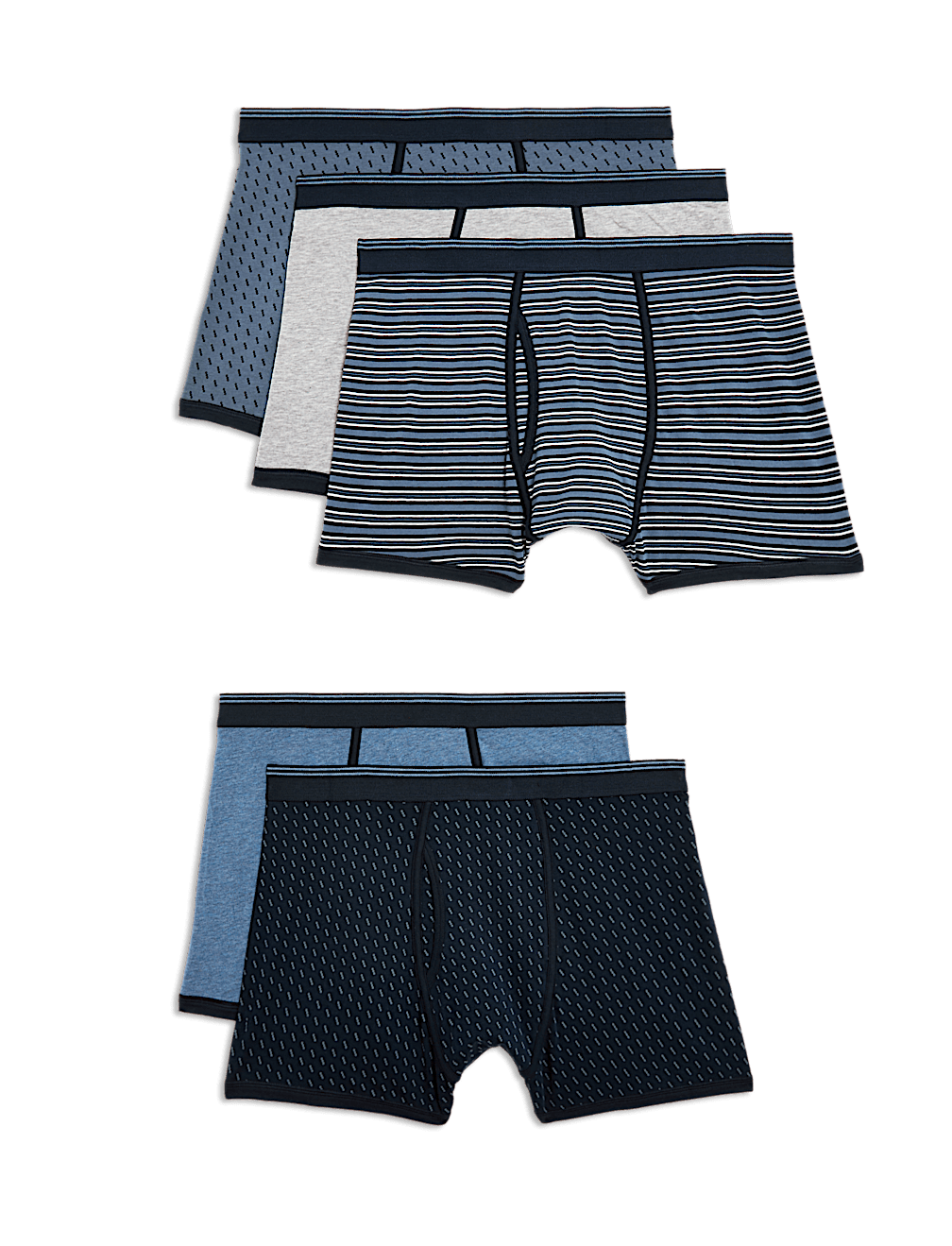 5pk Cotton Blend Cool & Fresh™ Trunks