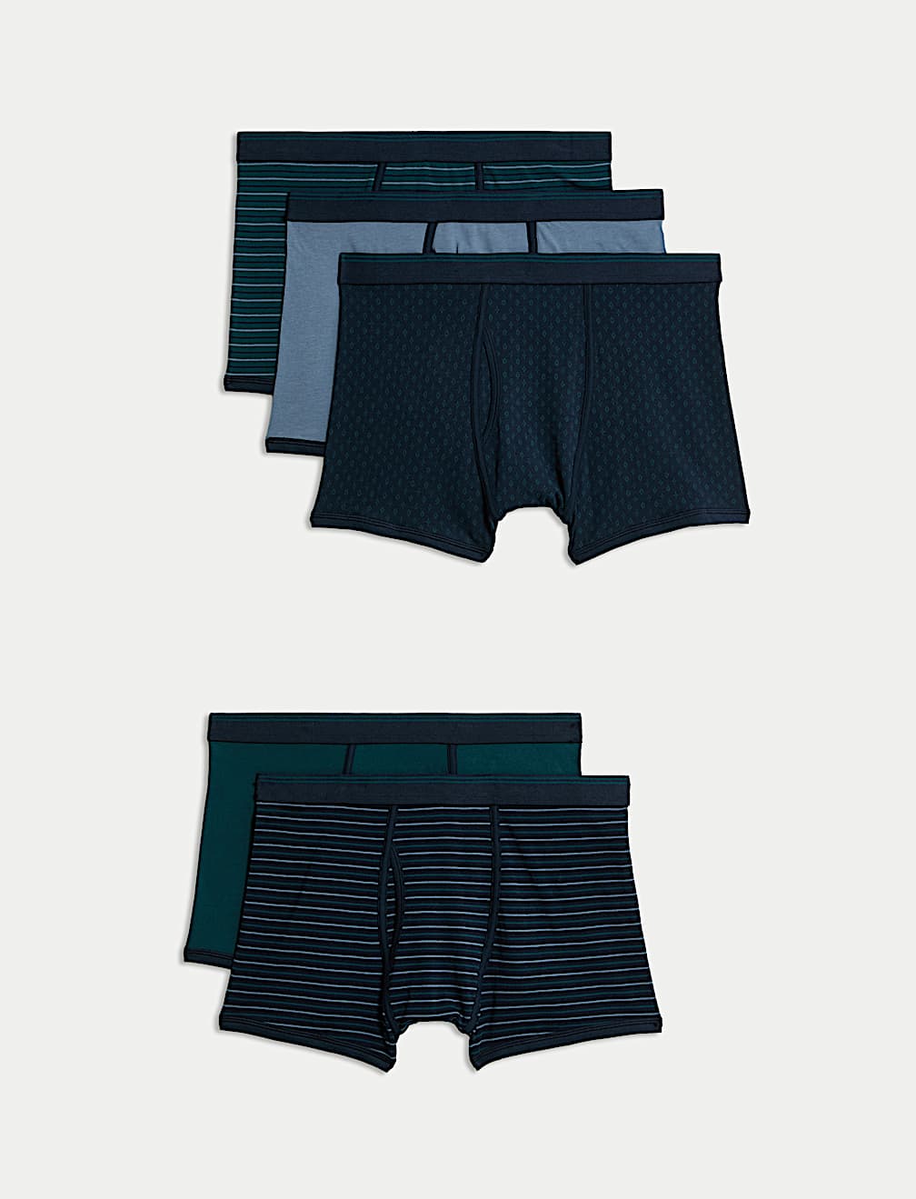 5 Pack Cotton Stretch Cool & Fresh&trade; Trunks