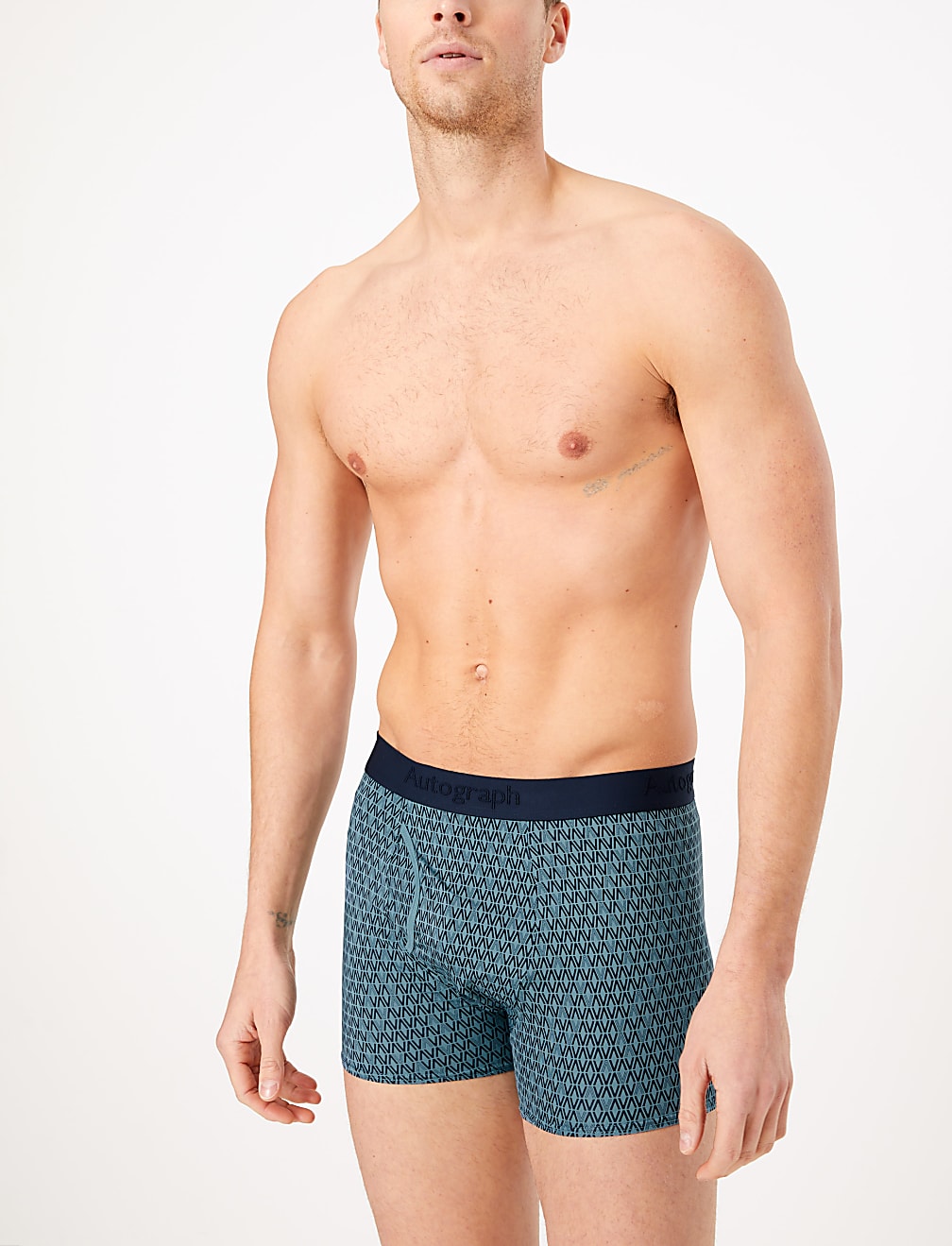 3 Pack Microskin Printed Trunks