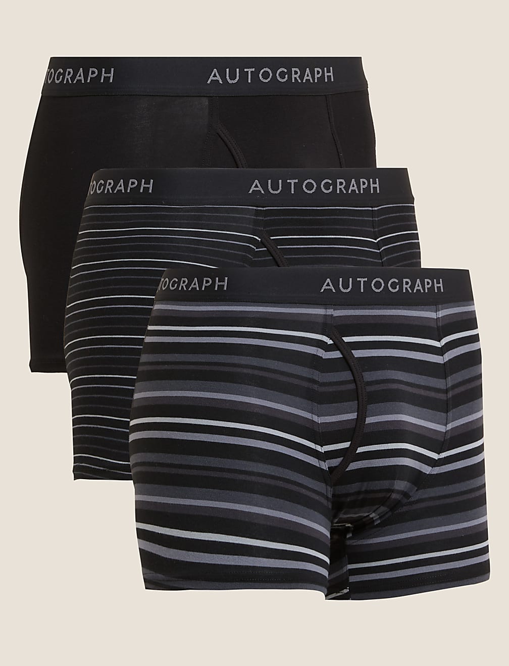 3pk Premium Cotton Supersoft Trunks