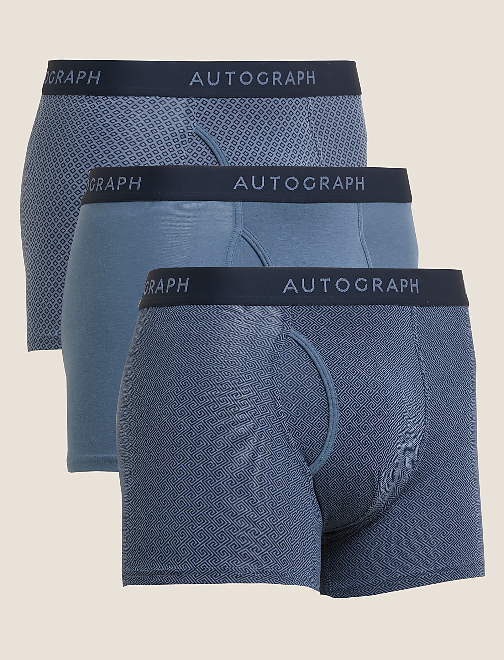 3pk Premium Cotton Supersoft Trunks