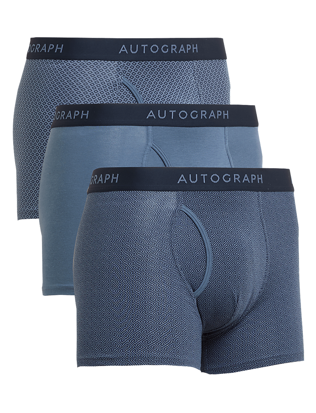 3pk Premium Cotton Supersoft Trunks