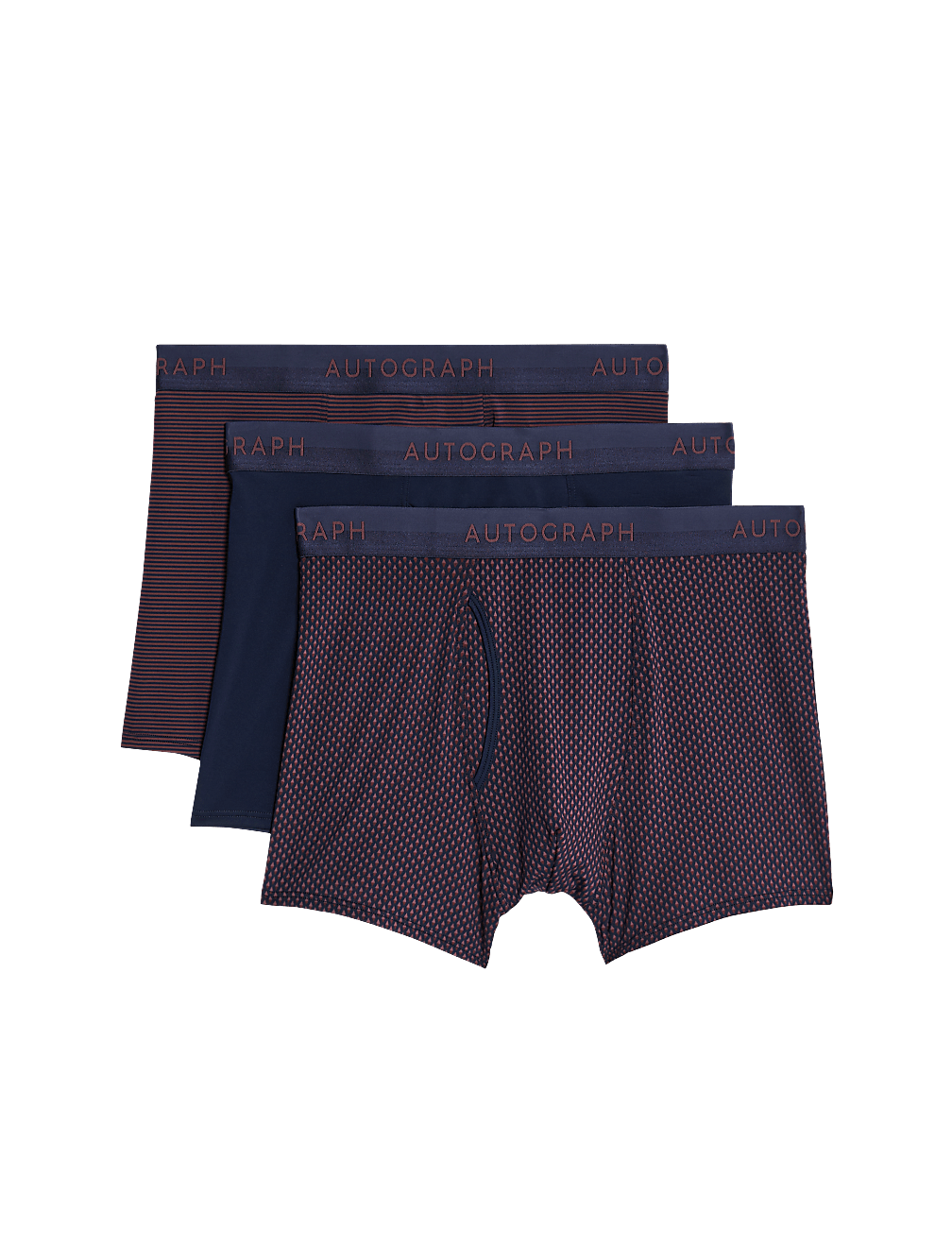 3pk Microskin Geometric Trunks