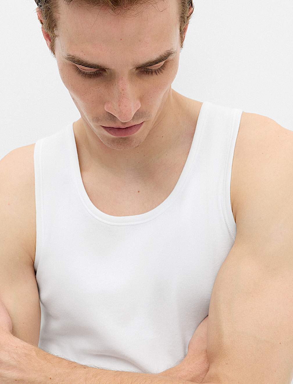3 Pack Pure Cotton Sleeveless Vests