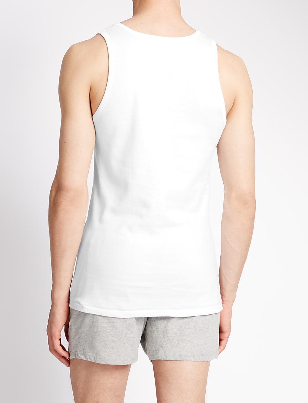 2 Pack Pure Cotton Sleeveless Vests
