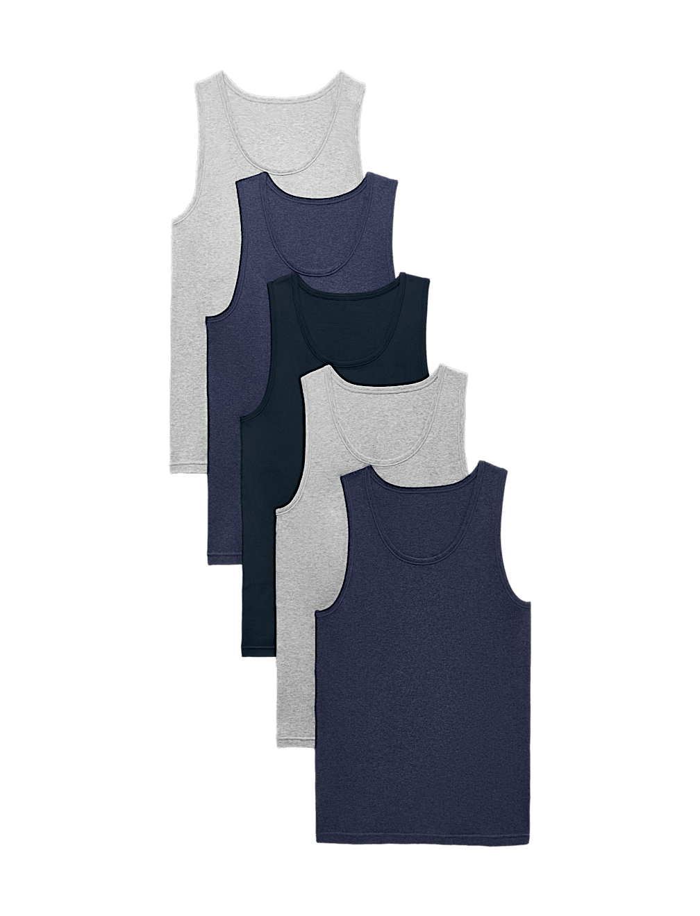 5 Pack Pure Cotton Sleeveless Vests