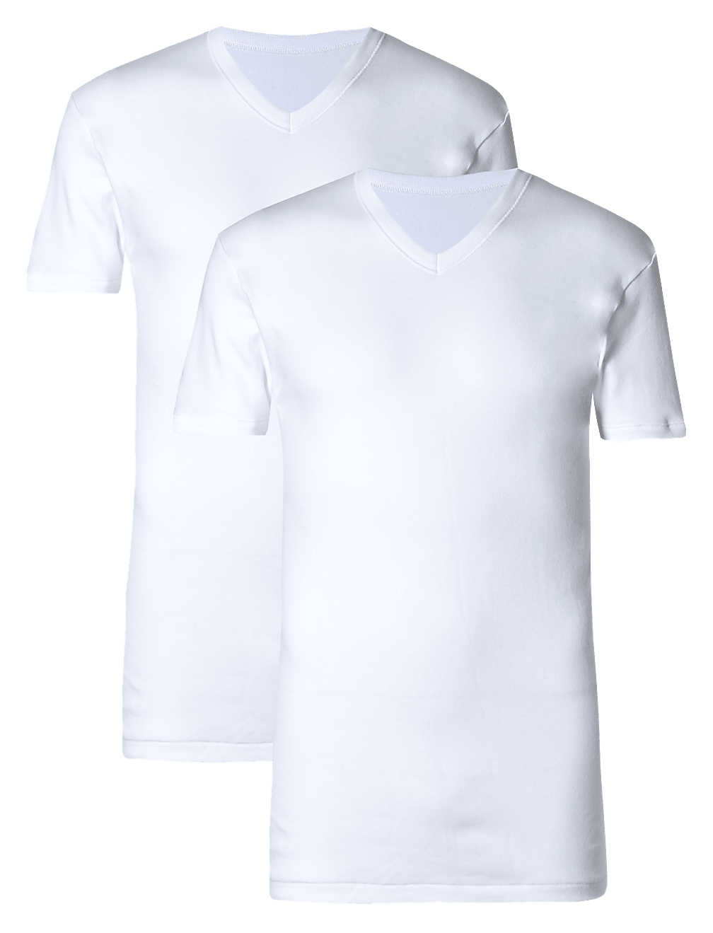 2pk Pure Cotton V-Neck T-Shirt Vests