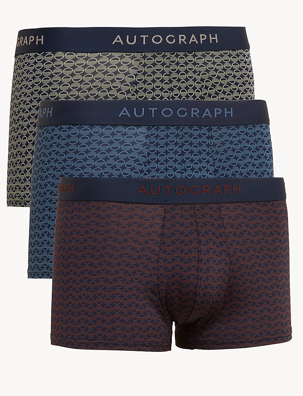 3pk Microskin Geometric Hipsters