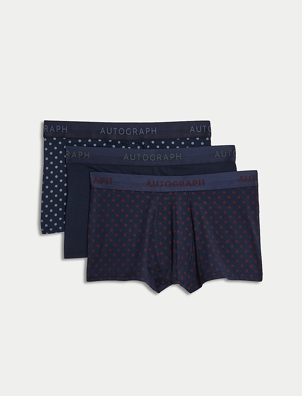 3pk Supima&reg; Cotton Blend Polka Dot Hipsters