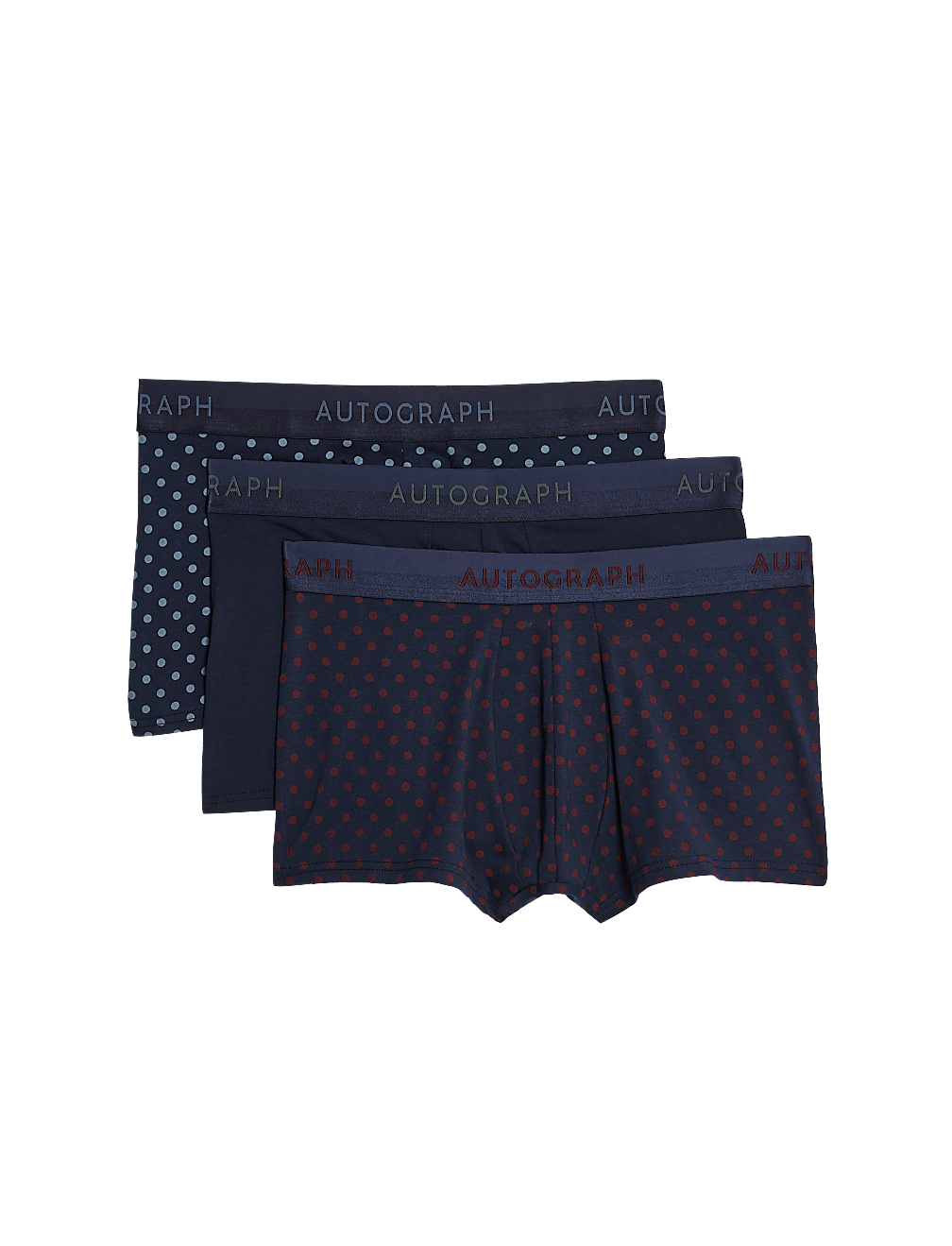 3pk Supima&reg; Cotton Blend Polka Dot Hipsters